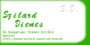 szilard dienes business card